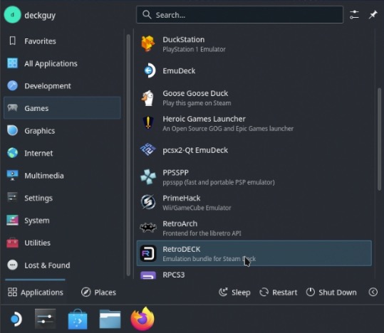 Start button brings up emulator menu on Duckstation (Emudeck